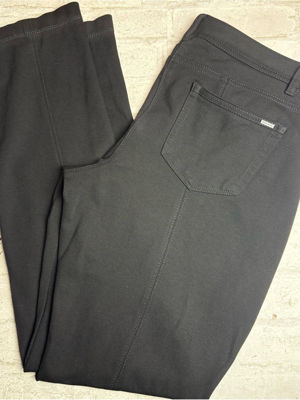 White House Black Market WHBM Women’s Black The Slim Pants Stretch Pockets 12